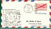 US - 2 -  US AIR MAIL FIRST FLIGHT FROM NEW YORK 1949 CACHETED COVER, AT BACK PITTSBURGH AIR MAIL FIELD Cancel - 2c. 1941-1960 Cartas & Documentos