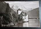 Carte Postale Affranchie : Suisse, Château De Chillon, 1951 - Au