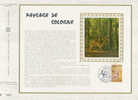 1 Feuillet CEF Soie N° 213 S  1er Jour Du 30.09.1972 - Covers & Documents