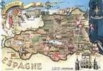 ROUSSILLON Carte Du Département Illustrée - Languedoc-Roussillon