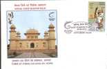 India 2010 Queen's Baton Relay Commaonwealth Games Muscot Architecture Emblem AGRA Special Cover # 9012 - Ohne Zuordnung