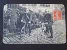 SAPEURS-POMPIERS De La Ville De PARIS - Sapeurs Cyclistes Partant Pour Un Feu De Cheminée - Voyagée Le 28 Février 1911 - Sapeurs-Pompiers