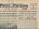 Le Petit Parisien Du 4/11/1942 " Une Nouvelle Offensive Anglaise Echoue Sur Le Front D´EL ALAMEIN" - Le Petit Parisien