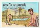 Kampuchea, 1 Stamp In Block, Year 1984, SG  MS 495, Man Carrying Containers, MNH ** - Kampuchea