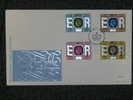 GREAT BRITIAN FDC 1977 QUEENS SILVER JUBILEE ACCESSION 4 LOW VALUES - 1971-1980 Em. Décimales