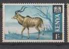 Kenya Used 1966, 1/- Greater Kudu, Animal, - Kenya (1963-...)