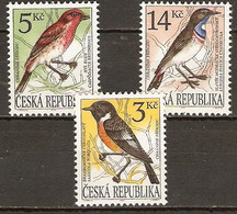 Czech Republic 1994 MiNr. 49 - 51  Tschechische Republik  Birds  3v  MNH**  2,50 € - Other & Unclassified