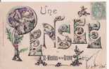 UNE PENSEE DE ST NICOLAS DE LA GRAVE 73  (CARTE FANTAISIE FEMMES ET PENSEE) 1906 - Saint Nicolas De La Grave