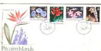 PITCAIRN ISLANDS FDC CHRISTMAS FLOWERS SET OF 4 STAMPS DATED 24-11-1994 CTO SG? READ DESCRIPTION !! - Pitcairn Islands