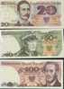 POLONIA 20 - 50 - 100 Zlotych (3) Bankonotes GEM UNC - Polen