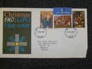 GB FDC 1967 AIRMAIL TO CANADA CHRISTMAS - 1952-1971 Em. Prédécimales