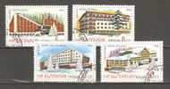 BULGARIA 1988  - HOTELS - CPL. SET - USED OBLITERE GESTEMPELT USADO - Hôtellerie - Horeca