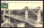 CPA  ANCIENNE- FRANCE- BEAUMONT-SUR-SARTHE (72)-  PONT SUSPENDU DE 1846AVEC UNE TRAVÉE DE 100m D'OUVERTURE- - Beaumont Sur Sarthe