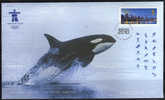 L´orque / Orca. Killer Whale.  (Vancouver 2010).   FDC Canada 2010 - Ballenas