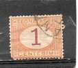 ITALIE Taxe  1c Orange Carmin 1870-1903 N°3 - Oblitérés