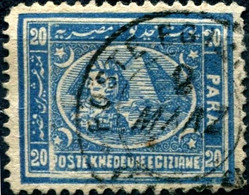 Pays : 160 (Egypte : Gouvernement Khédivial)   Yvert Et Tellier N° :    10 A (o) - 1866-1914 Khedivato De Egipto