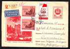 BULGARIE 1961  Famous People LENIN Stamp In Pair On Cover,ENTIER POSTAUX, Registred Airmail. - Lenin