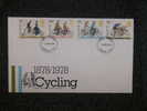 GB FDC 1978 CYCLING - 1971-1980 Decimale  Uitgaven