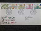 GB FDC 1980 CHRISTMAS - 1971-80 Ediciones Decimal