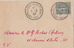 LETTRE EXPO DU TIMBRE  1907 - Temporary Postmarks