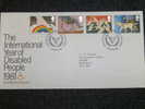 GB FDC 1981 YEAR OF THE DISABLED - 1981-1990 Dezimalausgaben