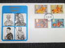 GB FDC 1974 HISTORICAL FIGURES - 1971-1980 Em. Décimales