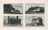 Geneva NE Nebraska, Multi-view Images Main Street, Mill, Water Works, On C1900s Vintage Postcard - Other & Unclassified