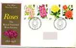 GB Centenary Of Royal National Rose Society, Rosa, FDC, 1976 - Rosas