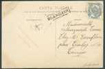 N°81 - 1 C. Gris Obl. Sc TOURNAI (STATION)  24 Nov. 1910 + Griffe Enc. BLANDAIN Vers Tournay - 6092 - Linear Postmarks