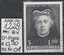 1.12.1965 - SM "60. Jahrestag-Nobelpreis An Bertha Von Suttner" - O Gestempelt - Siehe Scan  (1229o 01-17) - Usati