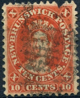 Pays : 354  (Nouveau-Brunswick : Colonie Britannique)  Yvert Et Tellier N° :    7 (o) - Oblitérés