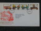 GB FDC1974 FIRE SERVICE FIRE ENGINE COVER - 1971-1980 Dezimalausgaben