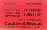 ARGENTON SUR CREUSE 36 ( CAUBERE ET RIGAUD )  BUVARD PUBLICITEE ANCIENNE - Produits Ménagers