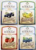 LOT DE 4 ETIQUETTE FRUIT FRUITS CASSIS BANANE ORANGE SANGUINE MURE LOUIS GERAC CHARENTE MARITIME ETIQUETTES - Frutas Y Legumbres