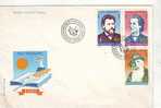 M1157 Entiers Postaux  Mari Scriitori Romania Eminescu Creanga TEclu  FDC Romania 1989 Perfect Shape - FDC