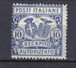 SS3127 - REGNO , Recapito Autorizzato Il N. 2 Dent  14  * - Revenue Stamps