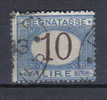 SS3164 - REGNO 1870 , Segnatasse 10 Lire N. 14 - Strafport