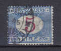 SS3188 - REGNO 1903 , Segnatasse 5 Lira N. 30  Usato - Impuestos