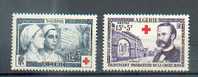 ALG 570 - YT 316-317 * - Charnières Complètes - 1 Rousseur Haut Bord Centre (15+5) - Unused Stamps