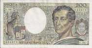 - FRANCE  - BILLETS - 200 F - MONTESQUIEU - 1990 - N° -624879 - G .081 - - 200 F 1981-1994 ''Montesquieu''