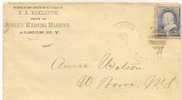 US - 3 -  VF 1899 COVER From The BURKE´S WASHING MACHINE - ALBION, NY To WEST BARRE, NY (RECEPTION AT BACK) - Briefe U. Dokumente
