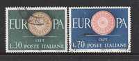 ITALIA - EUROPA CEPT 1960 - Serie Completa Di 2 Valori Usati - In Ottime Condizioni. - 1960