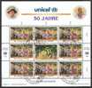 O.N.U Vienne Feuilles Entières N°238 Et 239  X  Et Vignette  Jamais Pliée Cachet FDC Vienne 20/11/1996 UNICEF Soldé ! ! - Oblitérés