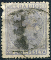 Pays : 145 (Cuba : Colonie Espagnole)      Yvert Et Tellier N°:     37 (o) - Cuba (1874-1898)