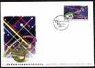 FDC 1998 Thailand Communications Day Stamp Telecom Computer Globe - Informatique