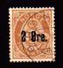 Norvège N°45 Oblitéré Cor Surchargé - Used Stamps