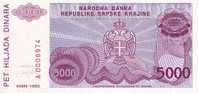 CROATIE   5 000 Dinara   Daté De 1993   Pick R20     ***** BILLET  NEUF ***** - Croatia