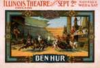 Art Print Reproduction On Original Painting Canvas, New Picture, Chicago, Illinois Theatre, Film, Ben Hur, Drama - Cinema Advertisement