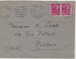 TUNISIE - 1946 - LETTRE De TUNIS Pour ROUBAIX (NORD) - Covers & Documents