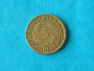 1925 D - 5 REICHSPFENNIG / KM 39 ( For Grade, Please See Photo ) ! - 5 Rentenpfennig & 5 Reichspfennig